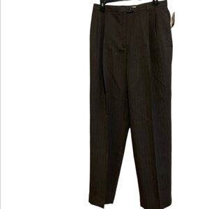 Worthington Size 14 Granite Gray Striped Business Slacks